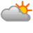 Nuageux avec perc�es de soleil